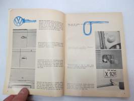 Volkswagen Transport (Augusti 1965) instruktionsbok -käyttöohjekirja ruotsiksi / owner´s manual in swedish