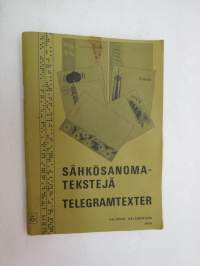 Sähkösanomatekstejä - Telegramtexter 1974 -wire gretings etc model texts and phrases