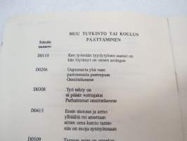 Sähkösanomatekstejä - Telegramtexter 1974 -wire gretings etc model texts and phrases