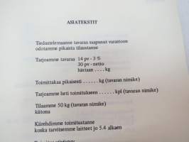 Sähkösanomatekstejä - Telegramtexter 1974 -wire gretings etc model texts and phrases