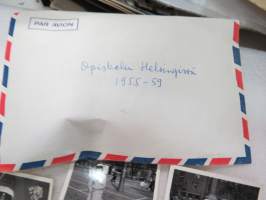 Opiskelu Helsingissä 1955-59 valokuvasarja 15 kuvaa -valokuva / photograph