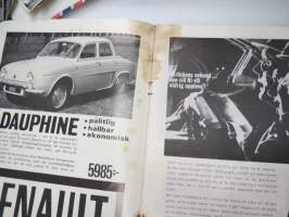 Motor 1963 nr 8, innehåller bl a följande artiklar / bilder / reklam; I pärmbild Simca 1300, Semperit Favorit ringar, Ovarsamhet i korsning, Månadens bilist -