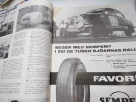 Motor 1963 nr 8, innehåller bl a följande artiklar / bilder / reklam; I pärmbild Simca 1300, Semperit Favorit ringar, Ovarsamhet i korsning, Månadens bilist -