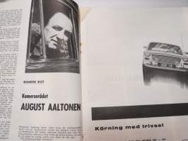 Motor 1963 nr 8, innehåller bl a följande artiklar / bilder / reklam; I pärmbild Simca 1300, Semperit Favorit ringar, Ovarsamhet i korsning, Månadens bilist -