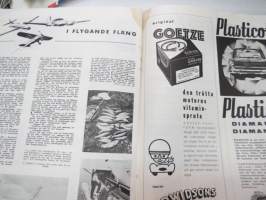 Motor 1963 nr 8, innehåller bl a följande artiklar / bilder / reklam; I pärmbild Simca 1300, Semperit Favorit ringar, Ovarsamhet i korsning, Månadens bilist -