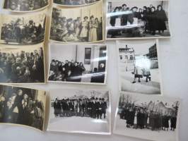 Penkkarit - koulujuhlia, Pori 1954-55 -valokuvasarja 12 kpl / photographs