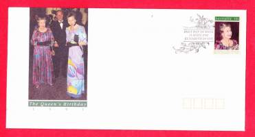 Australia - Ensipäiväkuori FDC -The Queen&#039;s Birthday - Elizabeth II syntymäpäivä. 11.4.1991. Prinssi Philip ja prinsessa Anne mukana kuvassa.