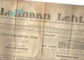 Loimaan Lehti ( Loimaa, Alastaro, Metsämaa, Mellilä) 26.5.1943 nr 21