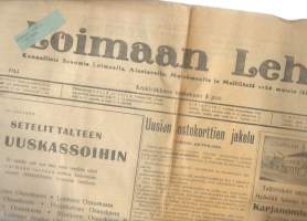 Loimaan Lehti ( Loimaa, Alastaro, Metsämaa, Mellilä) 5.5.1943 nr 18