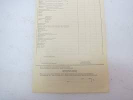 Valtionrautatiet / Sotilaskuljetuskirja - Militärtransportsedel (nr 8) -rahtikirja / -military related freight document