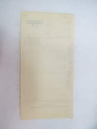Valtionrautatiet / Sotilaskuljetuskirja - Militärtransportsedel (nr 8) -rahtikirja / -military related freight document