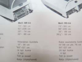 Ski-Doo BR-64, RD-64 moottorikelkat -myyntiesite / snow scooter brochure
