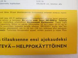 Ski-Doo BR-64, RD-64 moottorikelkat -myyntiesite / snow scooter brochure