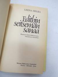 Edithin seitsemän sanaa - Romaani Edith Södergranista, elämästä ja runoudesta -novel