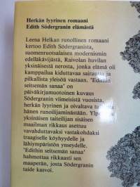 Edithin seitsemän sanaa - Romaani Edith Södergranista, elämästä ja runoudesta -novel