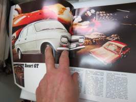 Ford Escort Standard, Escort De Luxe, Escort GT -myyntiesite / brochure