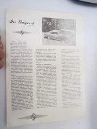 Borgward -myyntiesite / brochure (kopioitu markkinointikäyttöön jossain lehdessä olleesta esittelystä - (&quot;kotikutoinen&quot;)