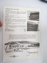 Borgward Isabella -myyntiesite / brochure (kopioitu markkinointikäyttöön jossain lehdessä olleesta esittelystä - (&quot;kotikutoinen&quot;)