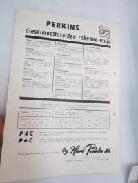 Perkins P4C uusi henkilöautodieselmoottori / Perkins dieselmoottoreiden rakenne-etuja -myyntiesite / brochure