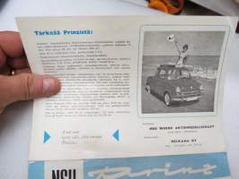 NSU Prinz -myyntiesite / brochure