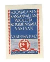 Kansanvallan puolesta kommunismia vastaan 1946   - kirjeensulkija