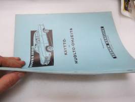 Hansa 1100 käyttö- ja huolto-ohjeita -owner´s manual