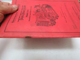 International TrackTractor Model T-6 (Standard and Wide Tread) with exploded viewsa and parts list Instruction Manual -telaketjutraktori, käyttöohjekirja englanniksi