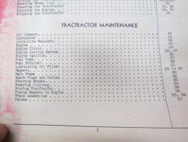 International TrackTractor Model T-6 (Standard and Wide Tread) with exploded viewsa and parts list Instruction Manual -telaketjutraktori, käyttöohjekirja englanniksi