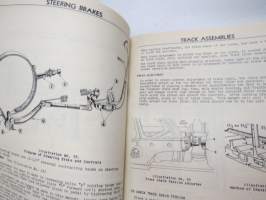 International TrackTractor Model T-6 (Standard and Wide Tread) with exploded viewsa and parts list Instruction Manual -telaketjutraktori, käyttöohjekirja englanniksi