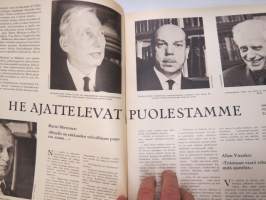 Suomen Kuvalehti 1965 nr 19, ilmestynyt 8.5.1965, sis. mm. seur. artikkelit / kuvat / mainokset; Kansikuva &quot;Kukkia äidille&quot;, Hangon keksit, He ajattelevat