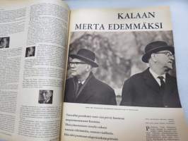 Suomen Kuvalehti 1965 nr 17, ilmestynyt 24.4.1965, sis. mm. seur. artikkelit / kuvat / mainokset; Kansikuva &quot;Urho Kekkonen Harpsundin portailla&quot; -