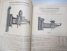Julius Tallberg - Katalog nr 3 - Arbetsmaskiner för järn- och metallindustrin -metal work machines catalog