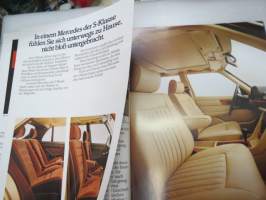 Mercedes-Benz 380 SE, 380 SEL, 500 SE, 500 SEL 1985 -myyntiesite
