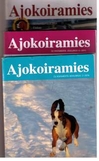 Ajokoiramies lehdet  3kpl: elokuu 2014, joulukuu 2015  ja maaliskuu 2016.