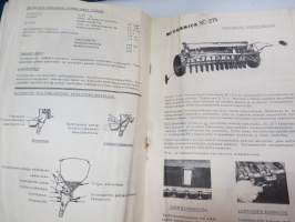 McCormick traktorikylvökoneet SD &quot; &amp; 10 - SD 2 &amp; 70, SB-230, SC-275, SCA-360 -myyntiesite / brochure