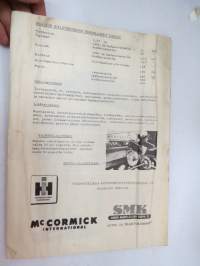 McCormick traktorikylvökoneet SD &quot; &amp; 10 - SD 2 &amp; 70, SB-230, SC-275, SCA-360 -myyntiesite / brochure
