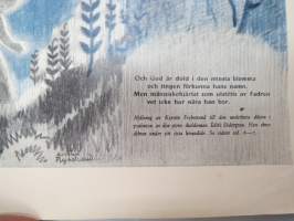 Husmodern - Julnummer, pärmbild av Carl Larsson (+ artikel av honom), innehåller flera olika artiklar och illustrationer samt reklam -christmas issue, in swedish