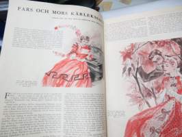 Husmodern - Julnummer, pärmbild av Carl Larsson (+ artikel av honom), innehåller flera olika artiklar och illustrationer samt reklam -christmas issue, in swedish