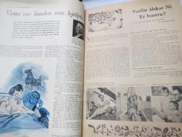 Husmodern - Julnummer, pärmbild av Carl Larsson (+ artikel av honom), innehåller flera olika artiklar och illustrationer samt reklam -christmas issue, in swedish