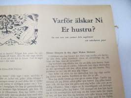 Husmodern - Julnummer, pärmbild av Carl Larsson (+ artikel av honom), innehåller flera olika artiklar och illustrationer samt reklam -christmas issue, in swedish