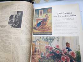 Husmodern - Julnummer, pärmbild av Carl Larsson (+ artikel av honom), innehåller flera olika artiklar och illustrationer samt reklam -christmas issue, in swedish