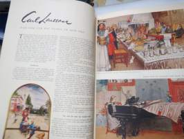 Husmodern - Julnummer, pärmbild av Carl Larsson (+ artikel av honom), innehåller flera olika artiklar och illustrationer samt reklam -christmas issue, in swedish