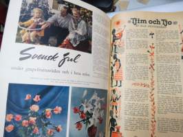 Husmodern - Julnummer, pärmbild av Carl Larsson (+ artikel av honom), innehåller flera olika artiklar och illustrationer samt reklam -christmas issue, in swedish