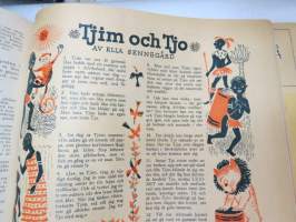 Husmodern - Julnummer, pärmbild av Carl Larsson (+ artikel av honom), innehåller flera olika artiklar och illustrationer samt reklam -christmas issue, in swedish