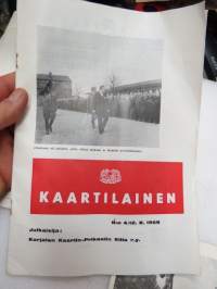 Kaartilainen - Karjalan Kaartin-Prikaatin Kilta ry lehtiä vv. 1963-1973 13 kpl -SA-Finnish Army military unit magines