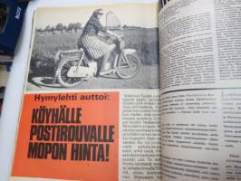 Hymy lehti 1967 nr 10 lokakuu, sis. mm. seur. artikkelit / kuvat / mainokset; Kansikuva Liana Kaarina (kuvannut J. Poutanen), Harri Piitulainen - Kolmen vuoden