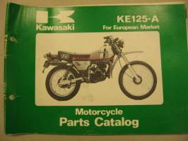 Kawasaki KE125-A parts catalog varaosaluettelo