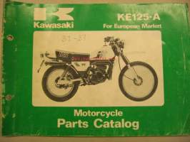 Kawasaki KE125-A parts catalog varaosaluettelo