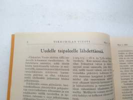 Tikkurilan Viesti 1931 nr 1 -asiakaslehti, sisältää mm. asiapitoisia ammattiartikkeleita maalaus- suojaus- ja pinnoitustöistä ja materiaaleista -customer