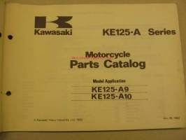 Kawasaki KE125-A parts catalog varaosaluettelo